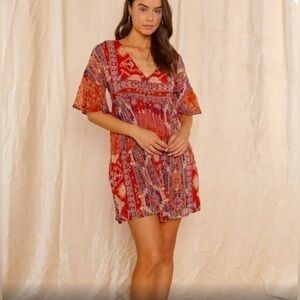 RAGA Sunset Boho Dress Size Medium